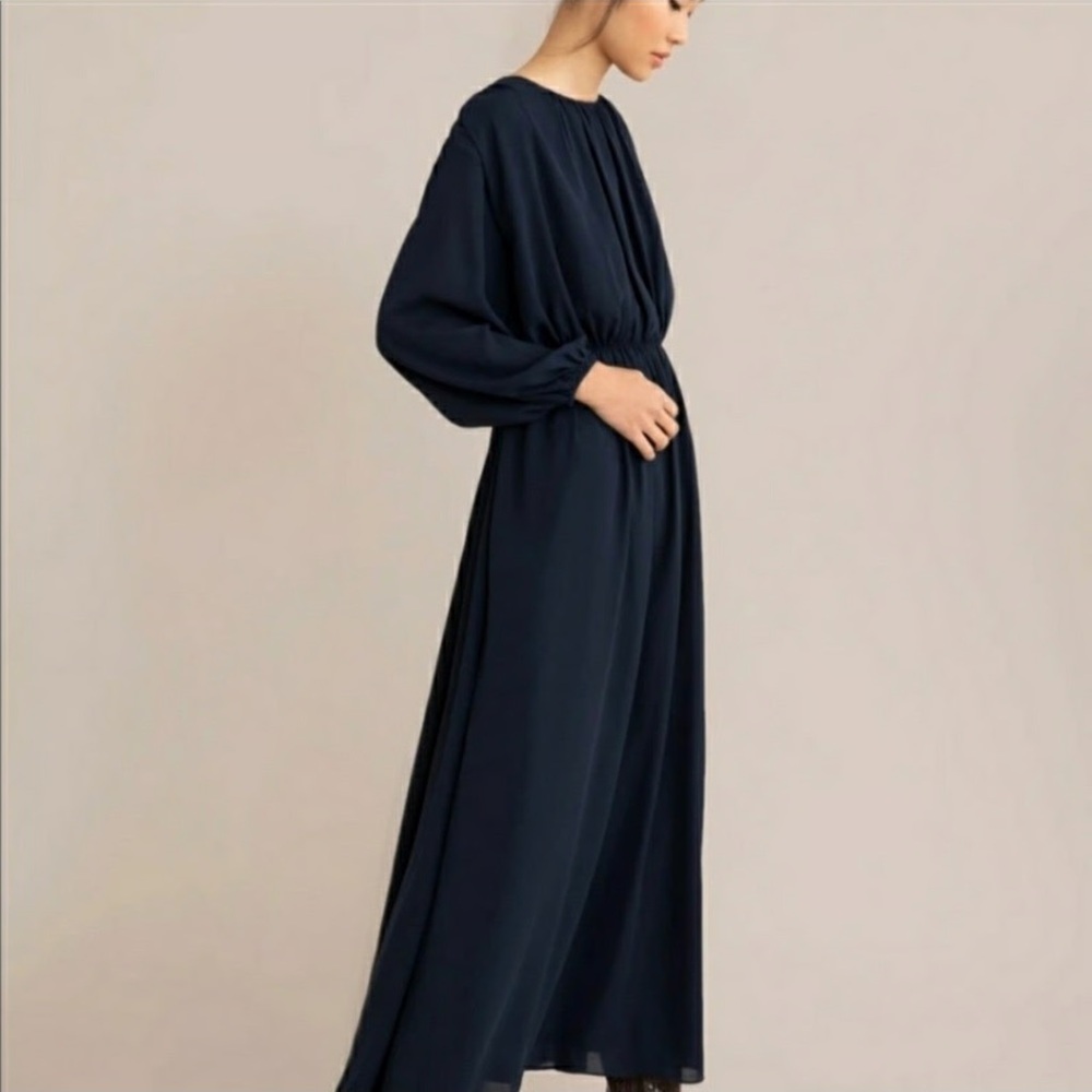 Modern Citizen Navy Long Sleeve Dress